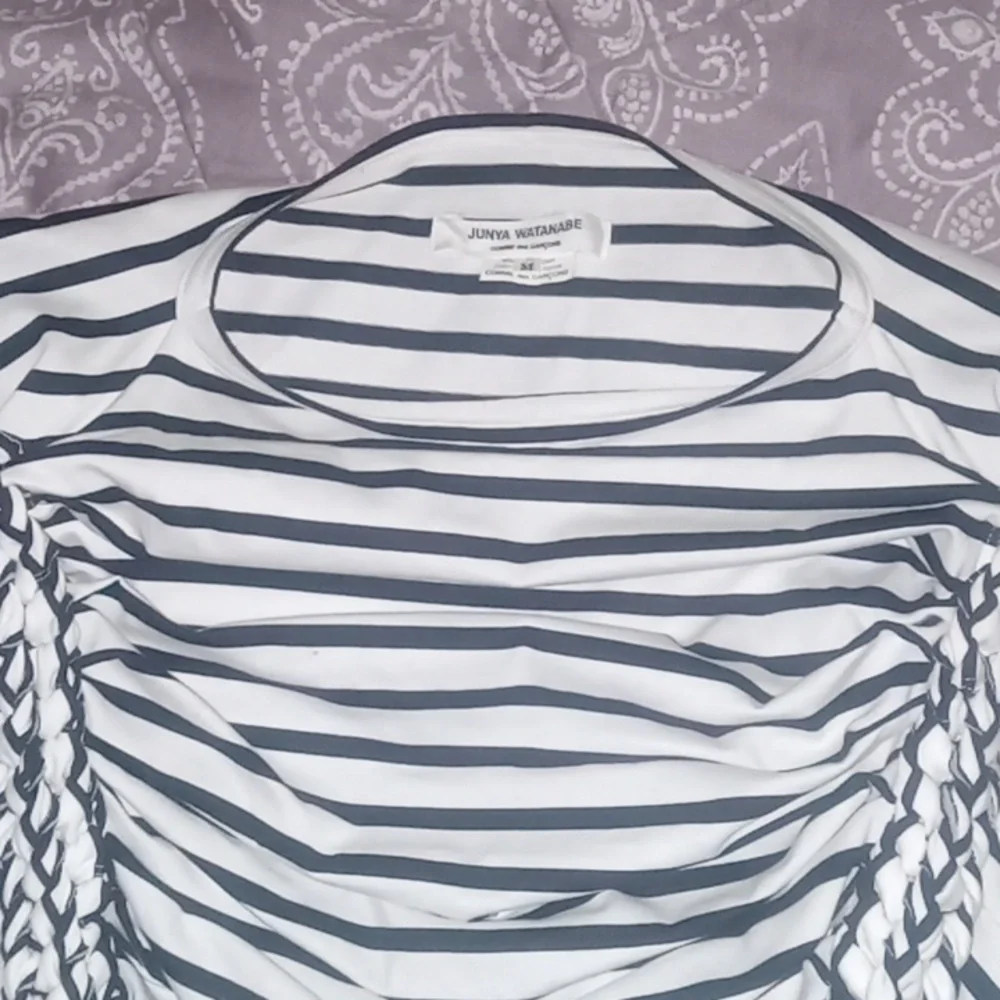 NEW size M 8-10 Junya Watanabe Comme des Garcons Striped Shirt - Picture 6 of 7
